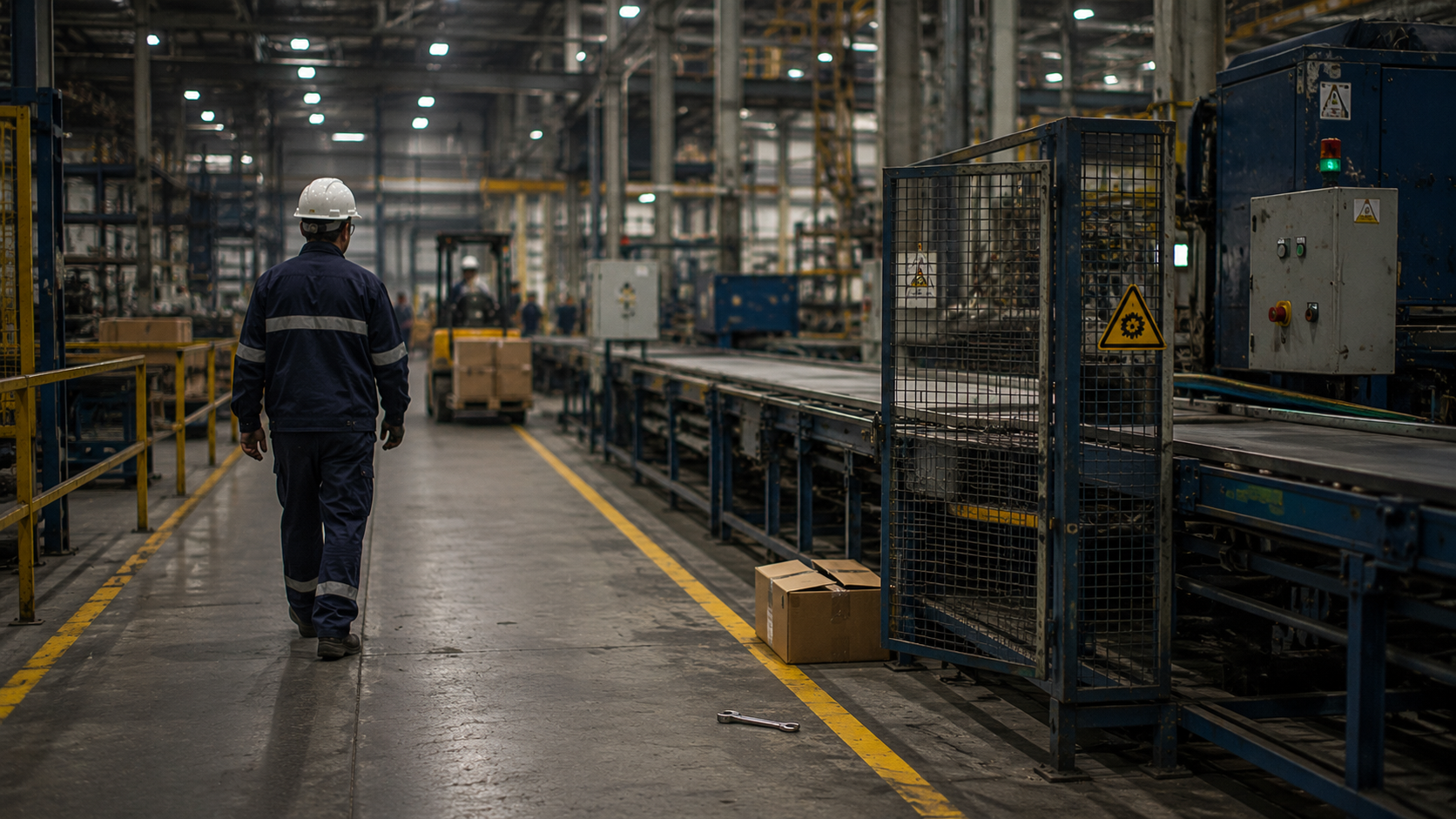 Small warning signs accumulating in an industrial workplace