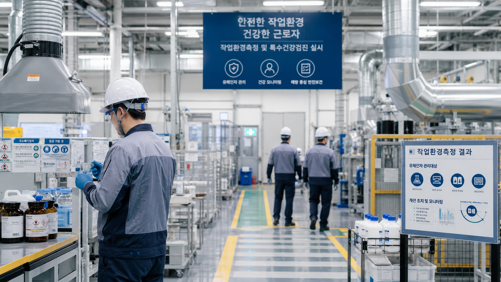 Industrial workplace for identifying hazardous factors subject to special health examinations